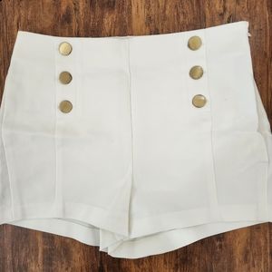 NWOT LOFT White Sailor Shorts